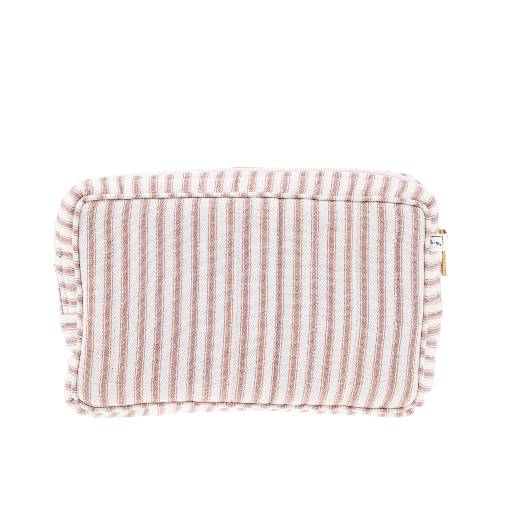 POUCH SMALL MW TICKING STRIPE DUSTY PINK