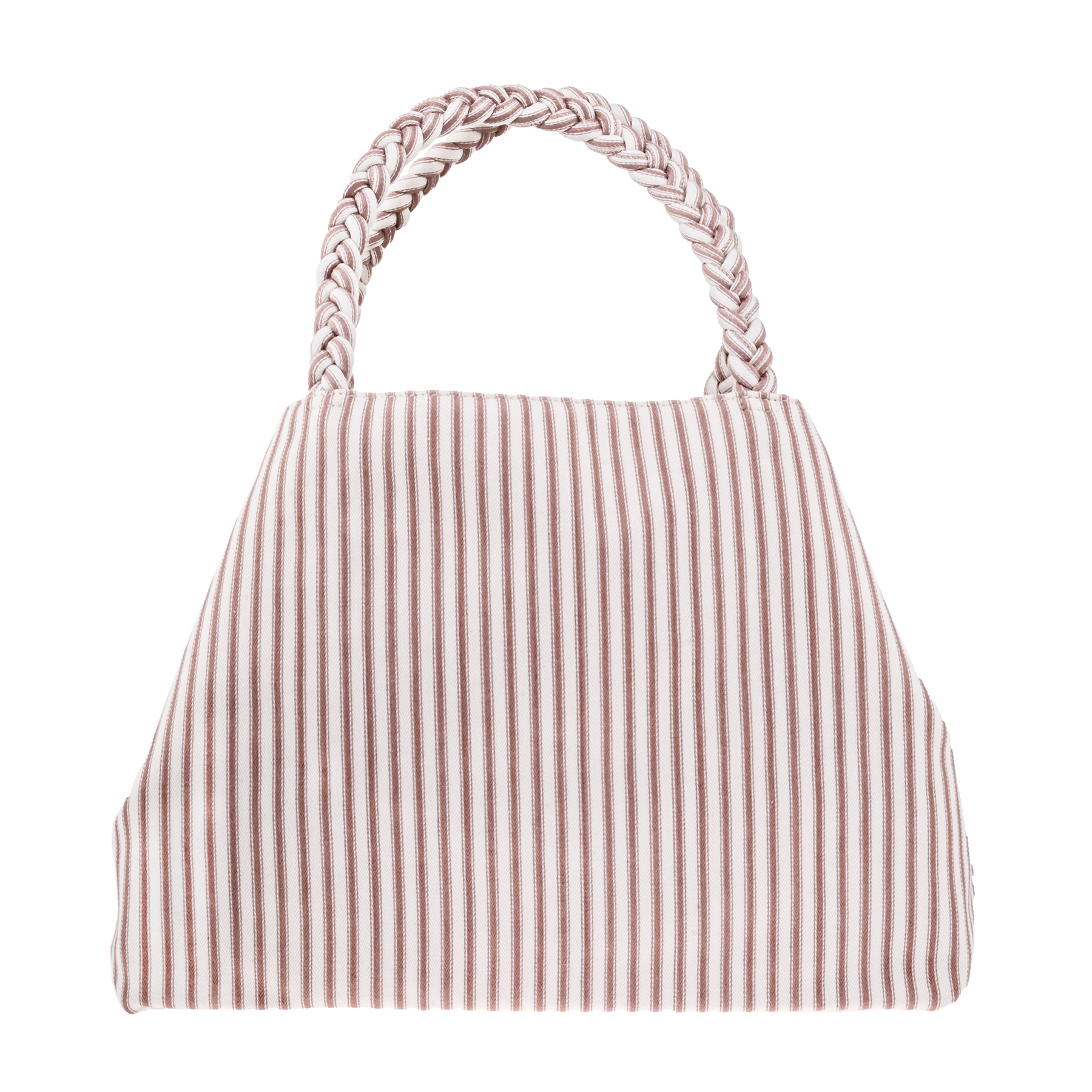 SHOPPER MW TICKING FABRIC DUSTY PINK