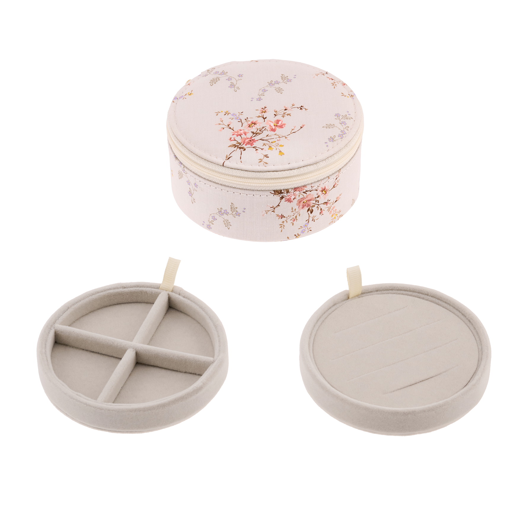 JEWELRY BOX ROUND MW LIBERTY GARDEN BLOOMS