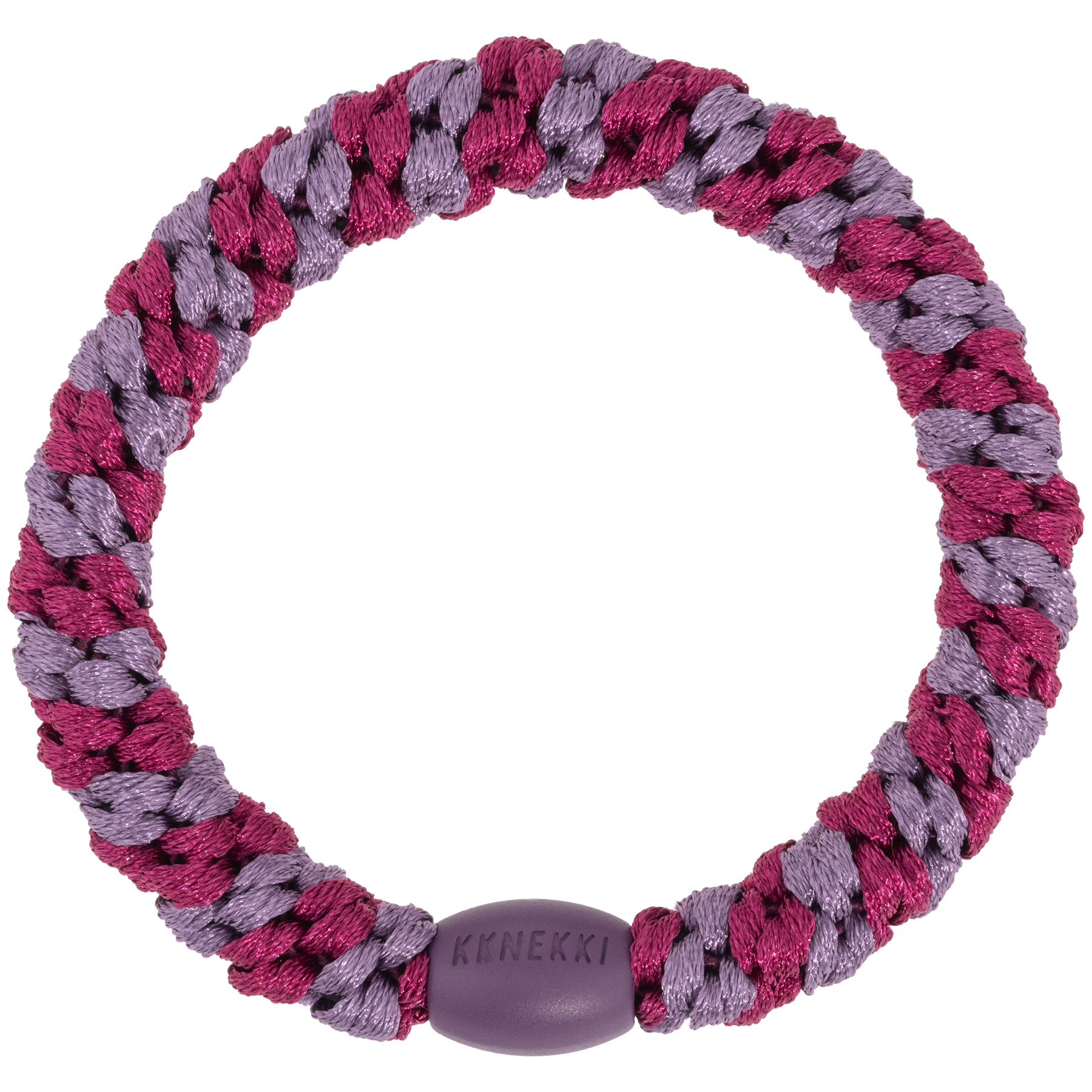 Image of Kknekki Mulberry Mauve stripe  from Kknekki original hair ties