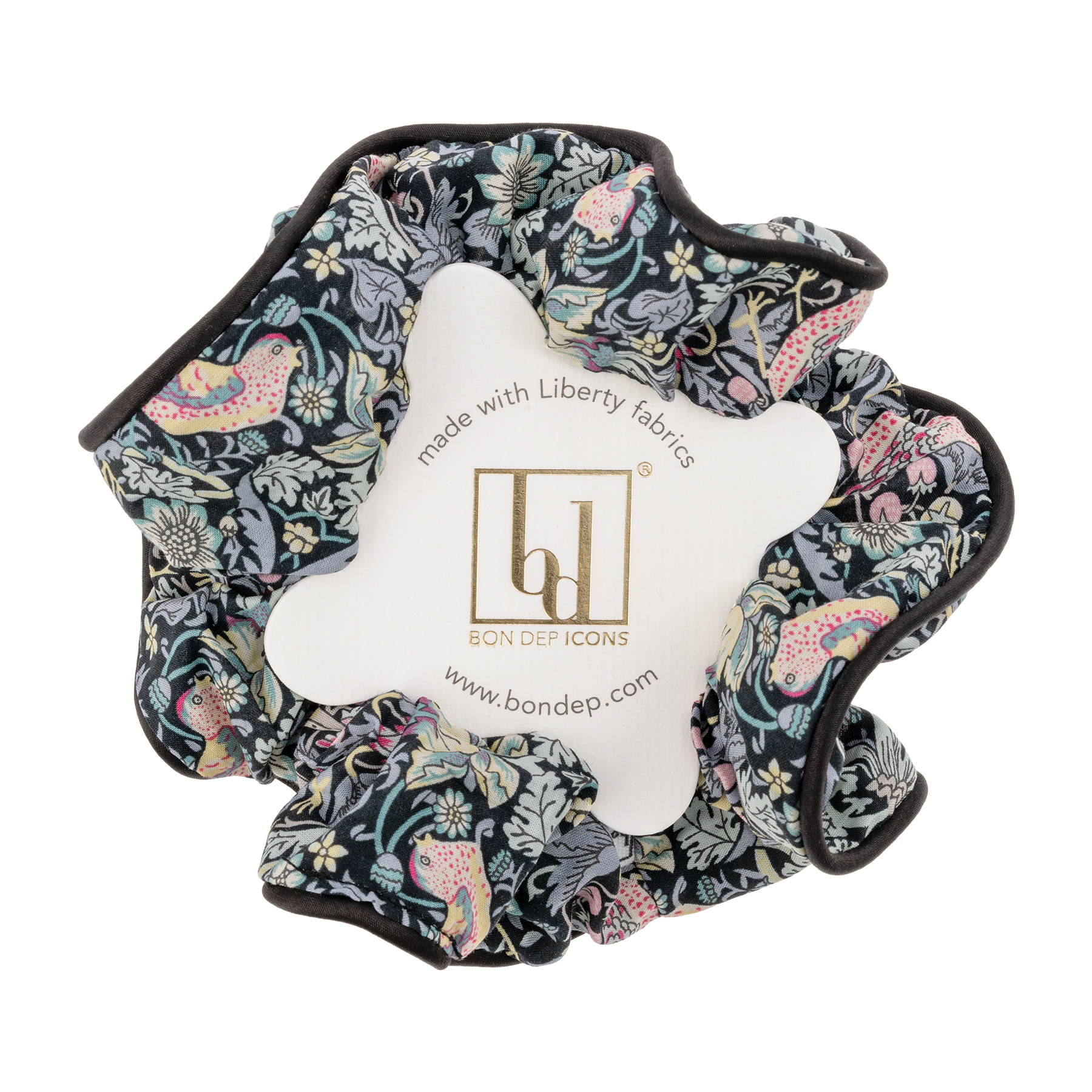 HAIR SHRUNK MW LIBERTY STRAWBERRY THIEF BLACK from Bon Dep Icons