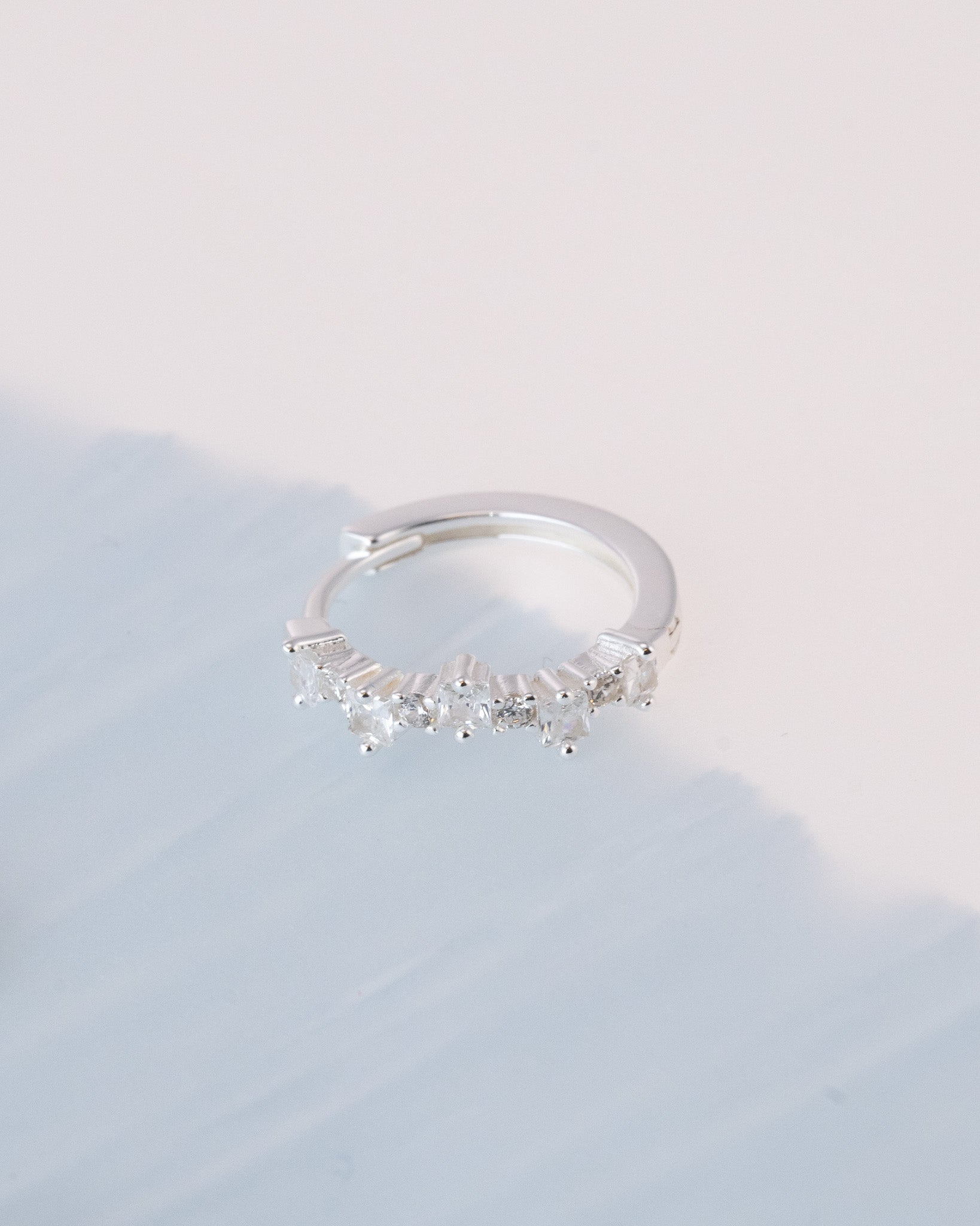 MIXED SMALL HOOPS SILVER