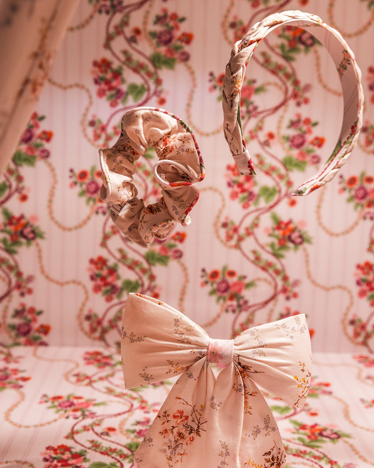 HAIRBAND BRAIDED MW LIBERTY GARDEN BLOOMS