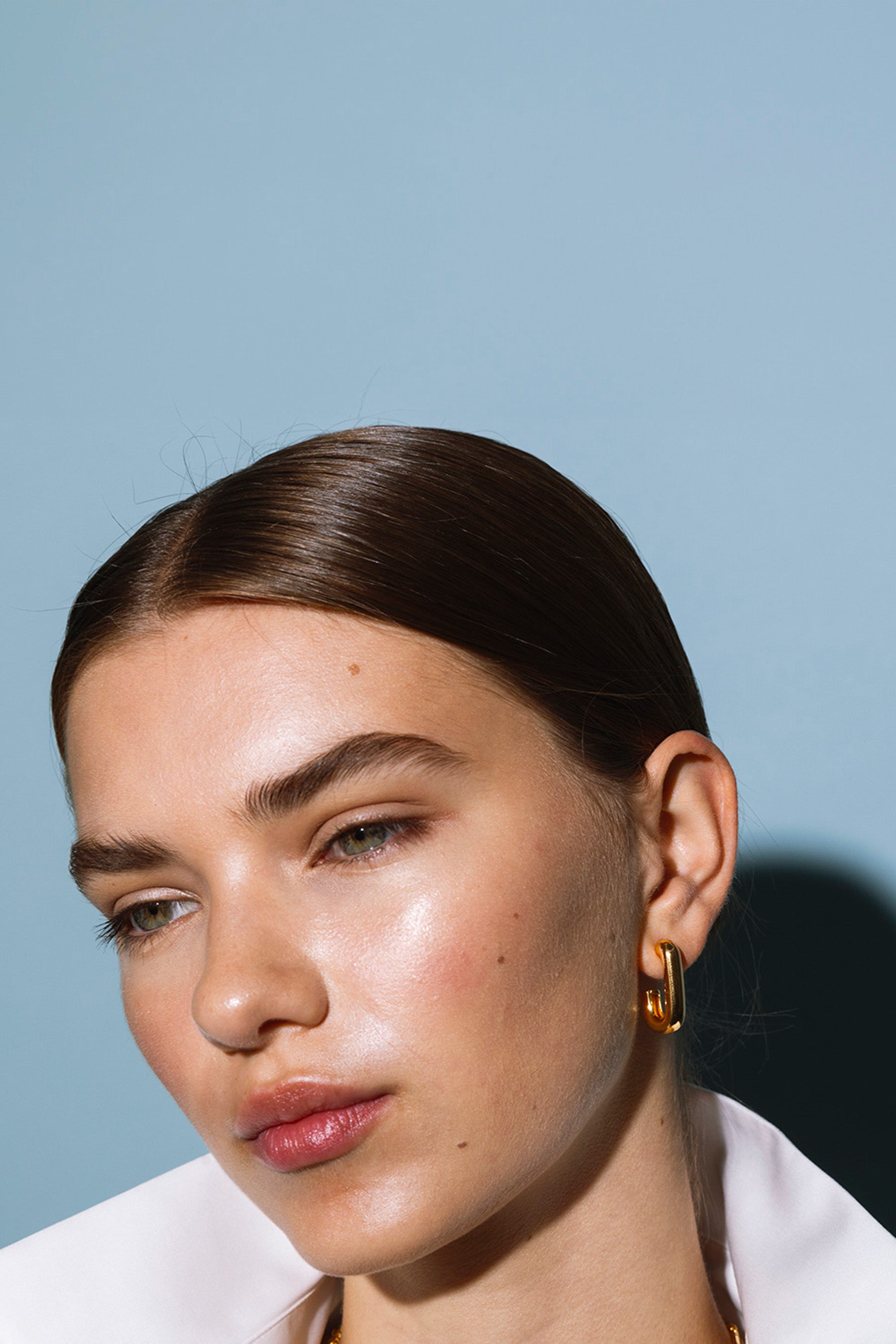 SQUARE CHUNKY HOOPS GOLD