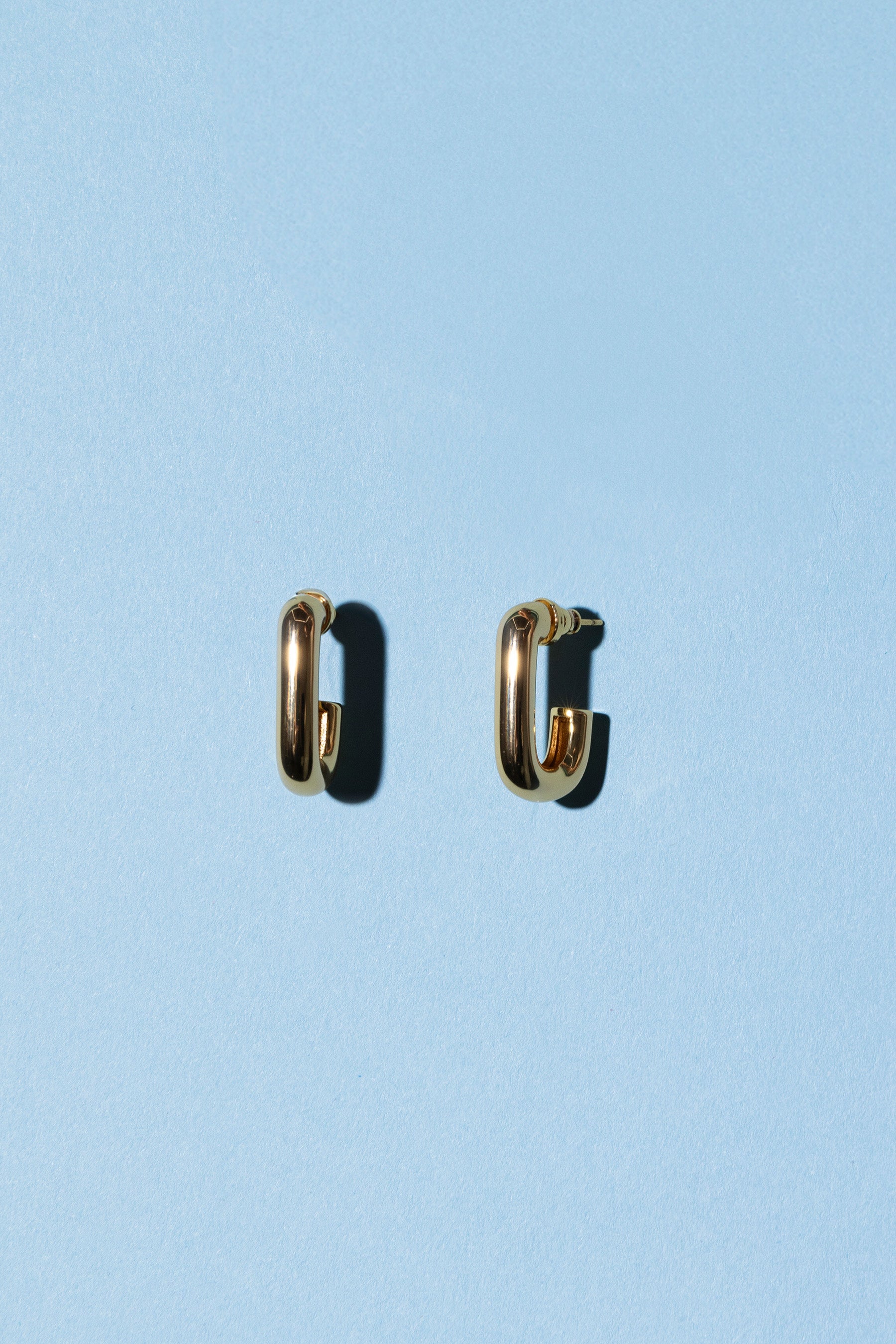 SQUARE CHUNKY HOOPS GOLD