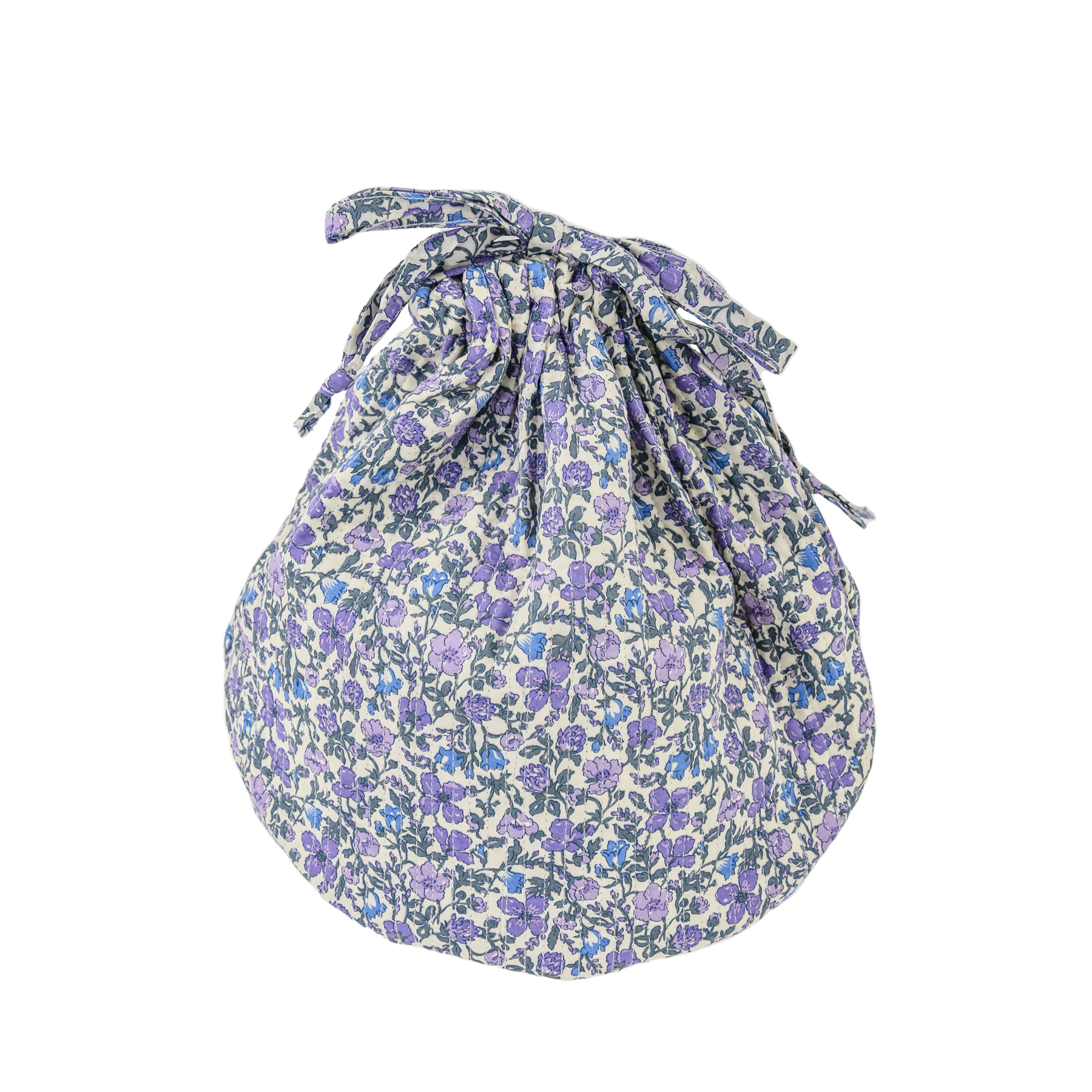 Image of Pouch round mw Liberty Meadow Lavender from Bon Dep Essentials
