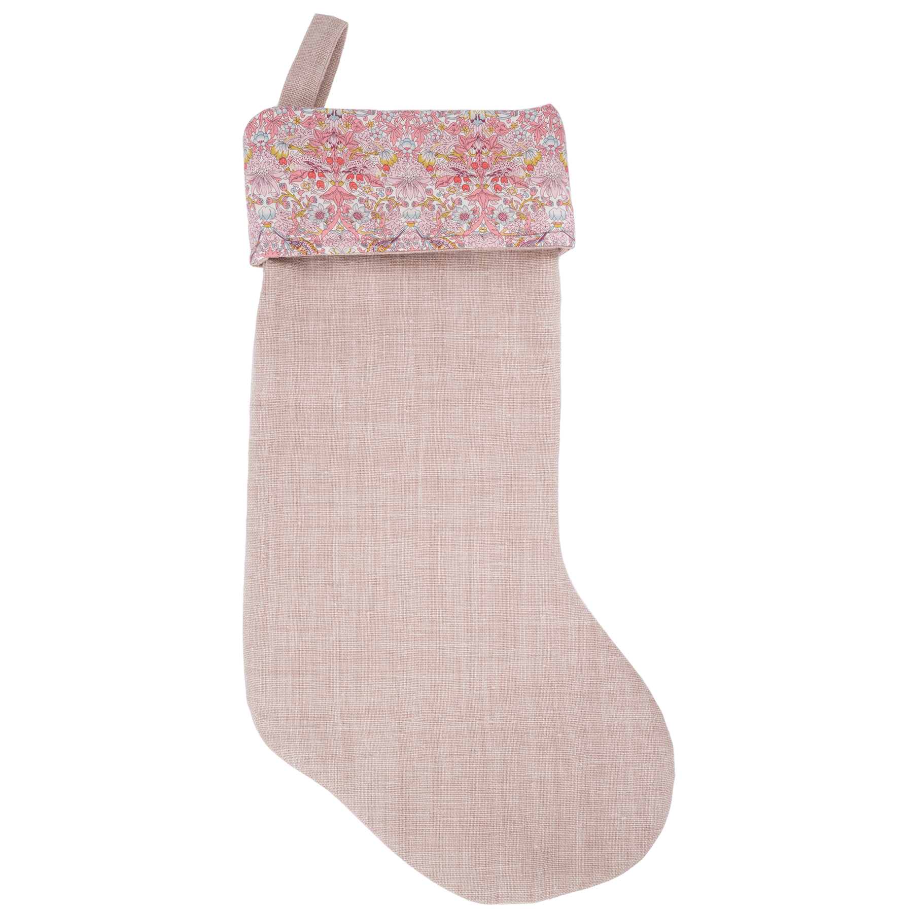 CHRISTMAS STOCKING REVERSIBLE MW LIBERTY STRAWBERRY PINK