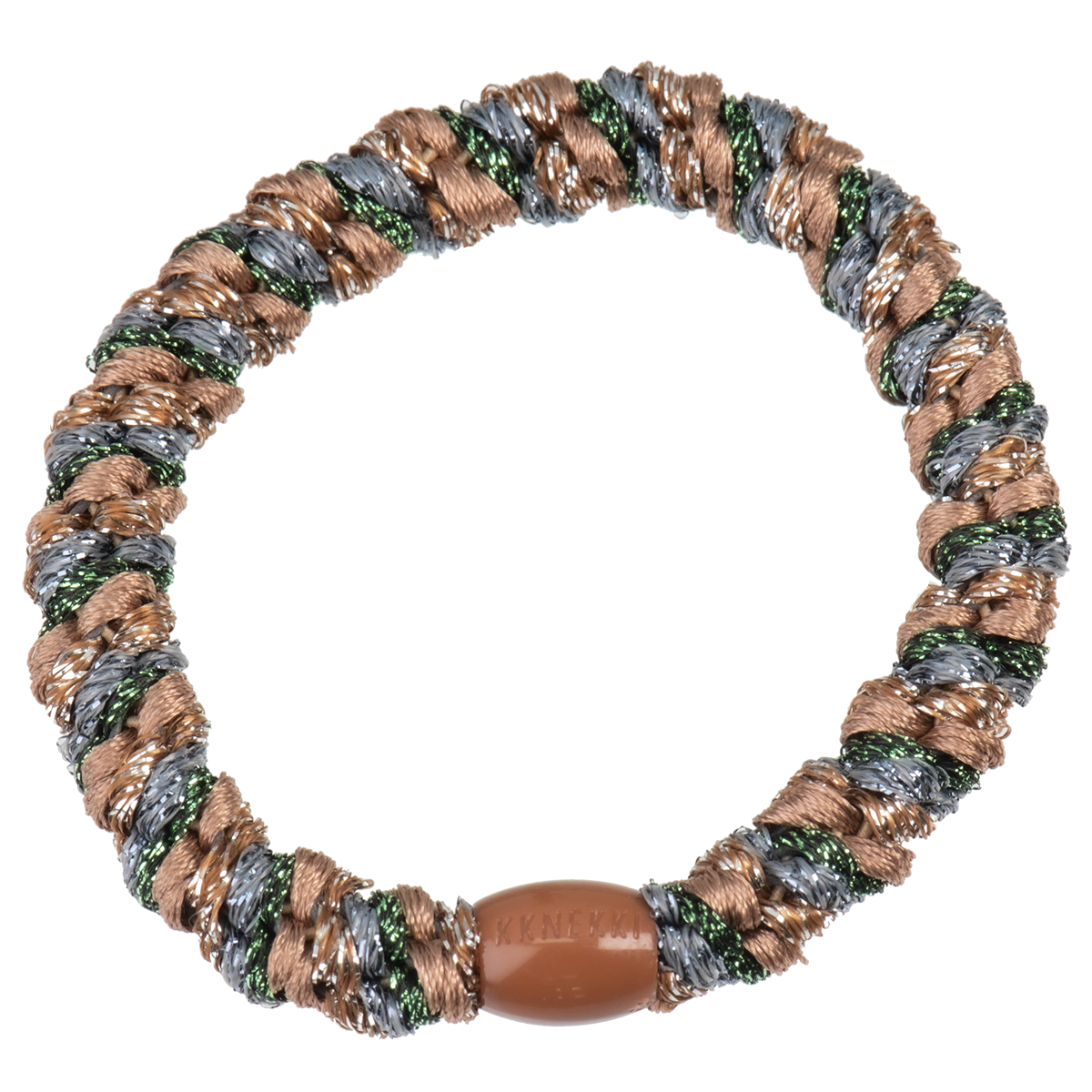 Image of Kknekki Mix Army-Nougat glitter  from Kknekki original hair ties