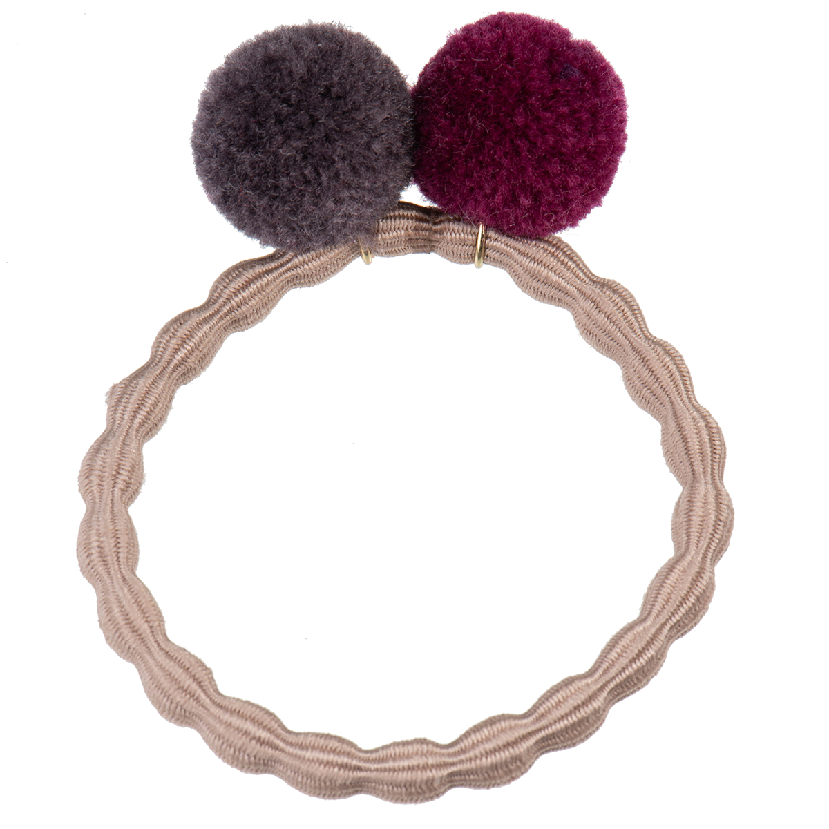 Image of Kknekki PomPom dove w mole-Lbordeaux  from Kknekki original hair ties