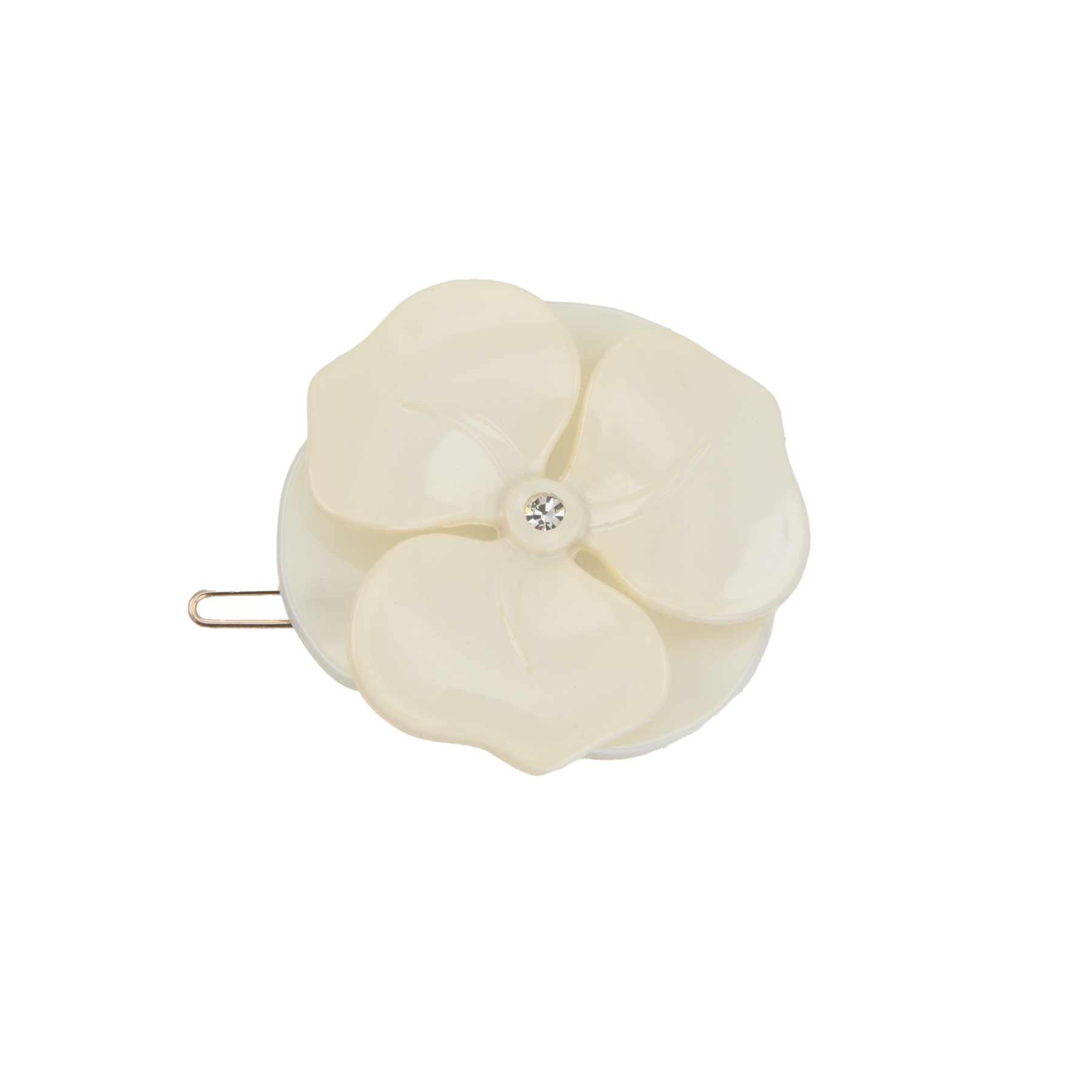 Image of Camelia clip Ivory from Bon Dep Icons