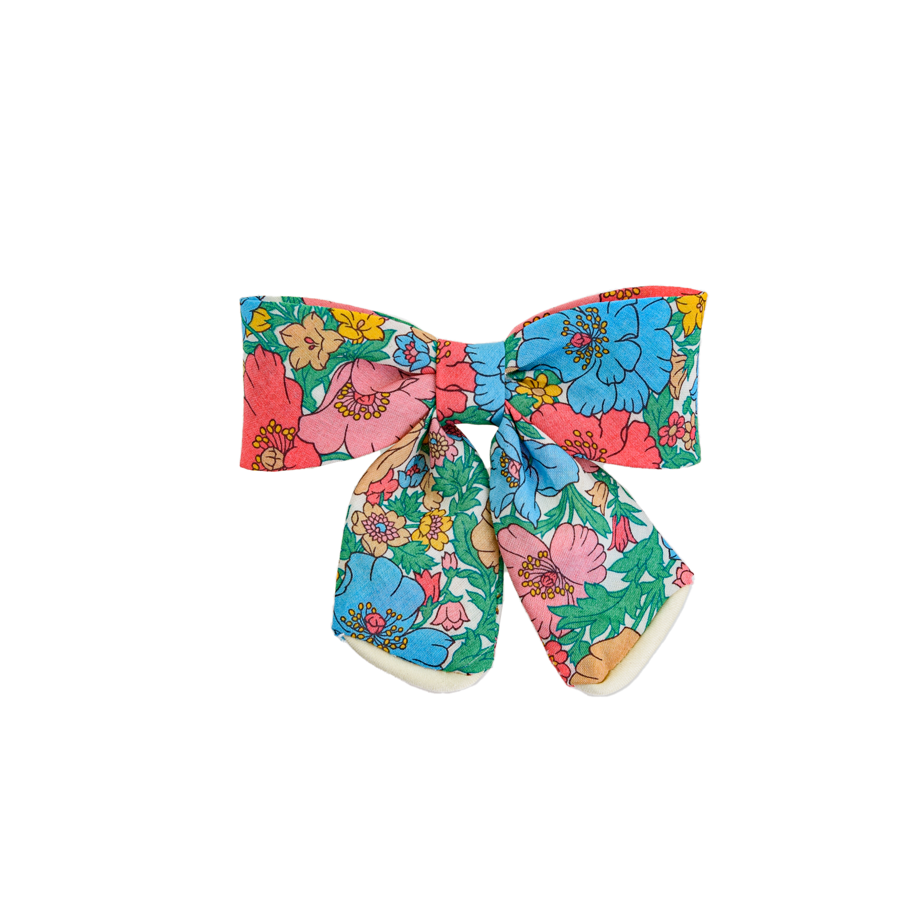 Image of Small Luxury bow mw Liberty Meadow Song peach from Bon Dep Icons