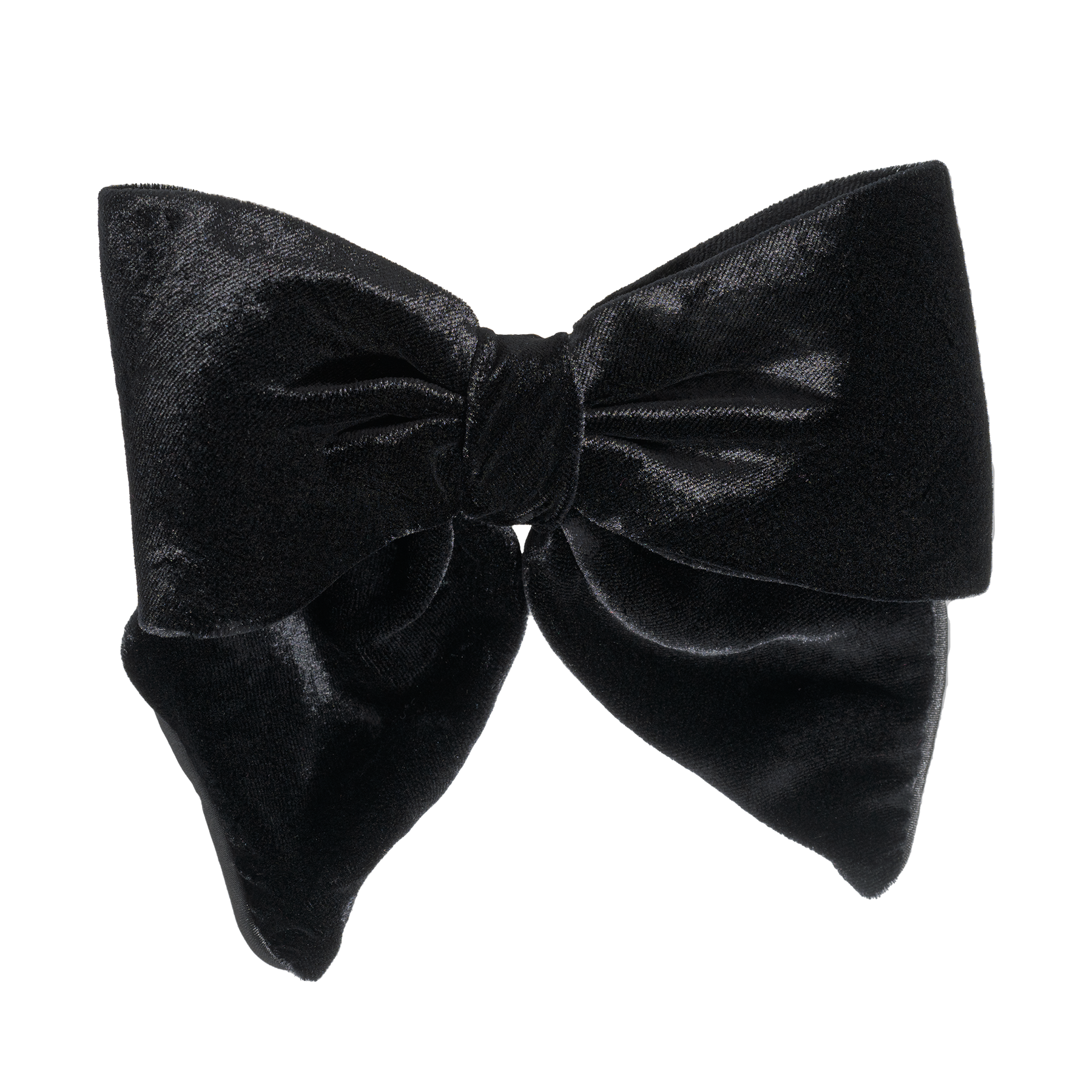 Image of Luxury Bow Silk Velvet Black  from Bon Dep Icons