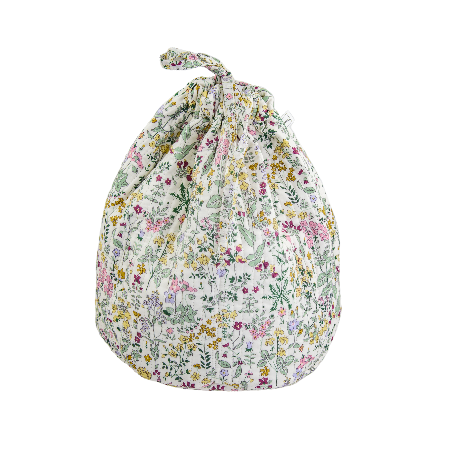 Image of Pouch round mw Liberty fabric Fields flowers from Bon Dep Essentials