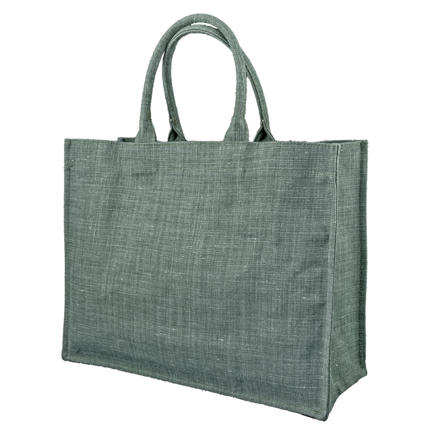 Image of Tote bag Belgian linen Hunter green from Bon Dep Essentials