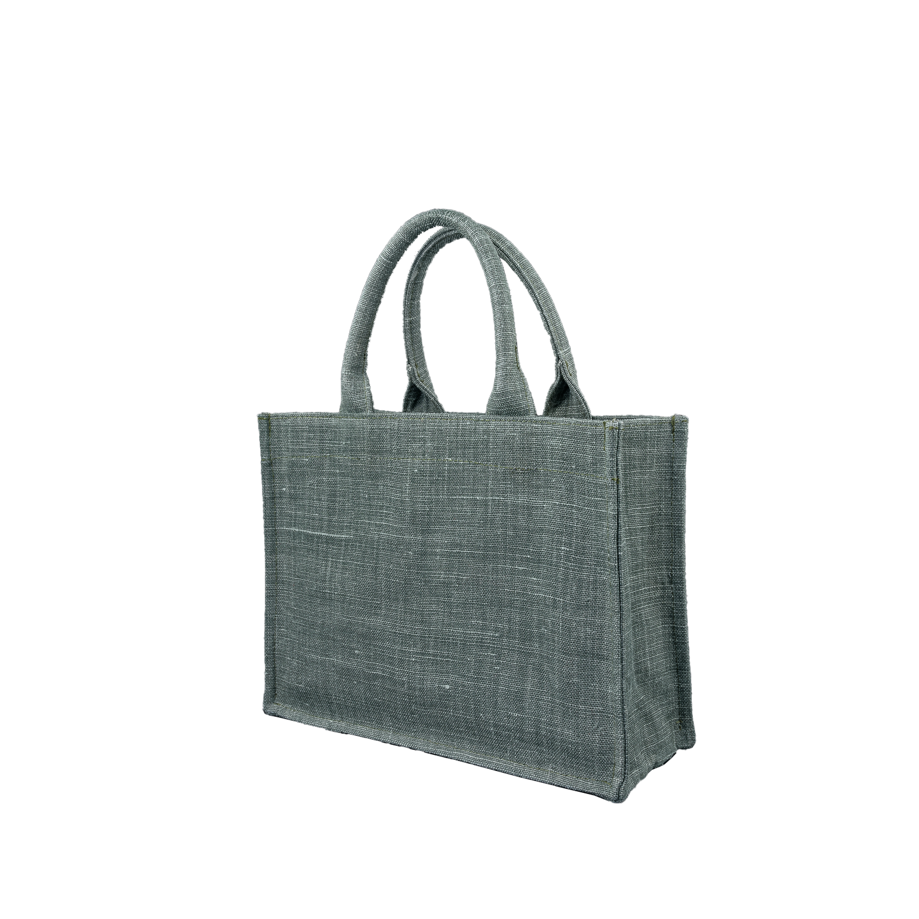 Image of Tote bag mini Belgian linen Hunter green from Bon Dep Essentials