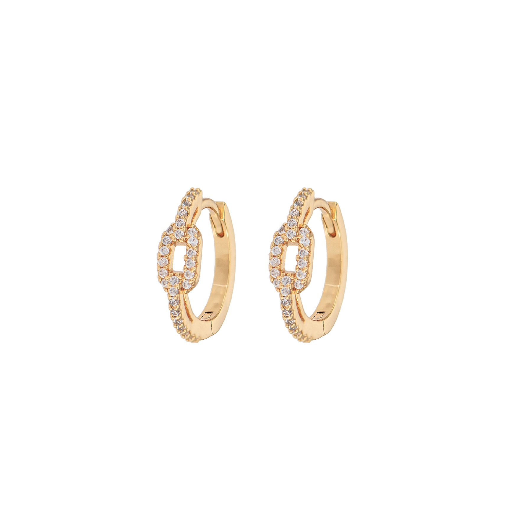 Image of Small Chain hoops from Emilia by Bon Dep