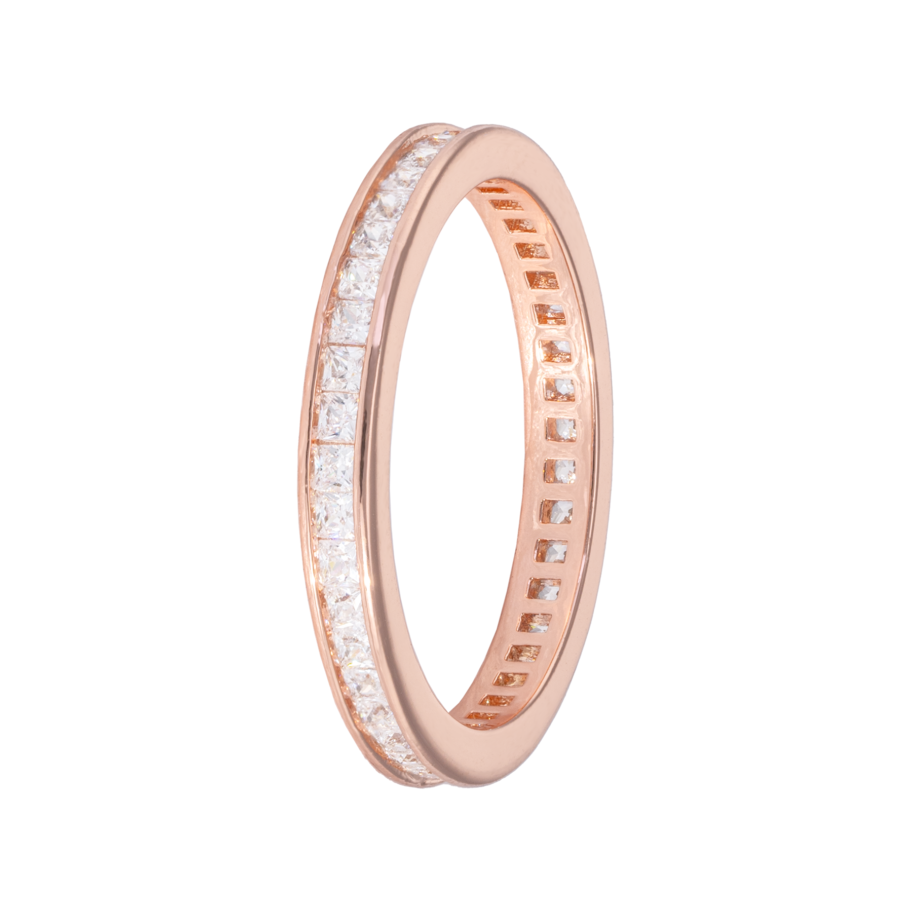 Image of Eternity ring Square Rose 54 from Emilia by Bon Dep