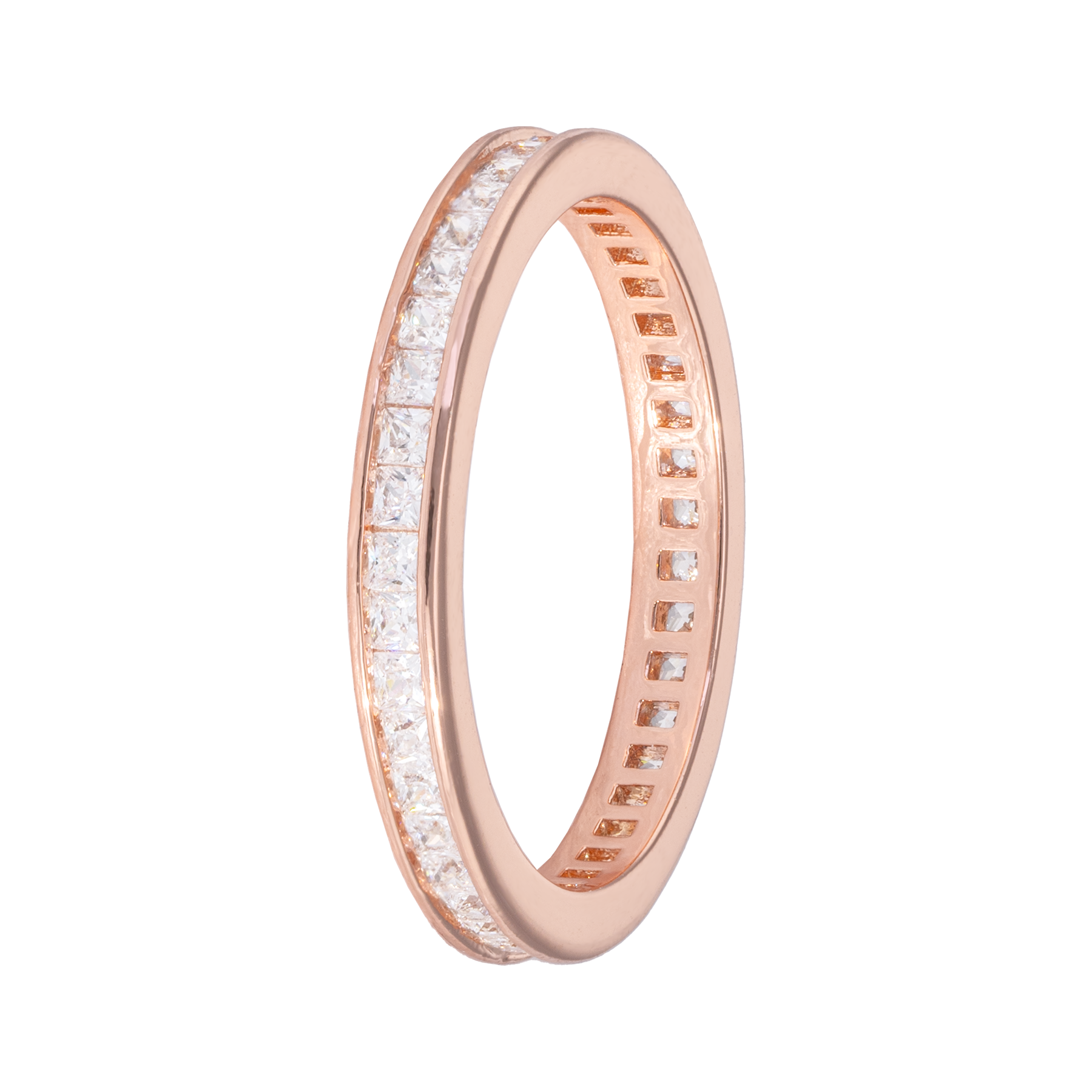 Image of Eternity ring Square Rose 57 from Emilia by Bon Dep